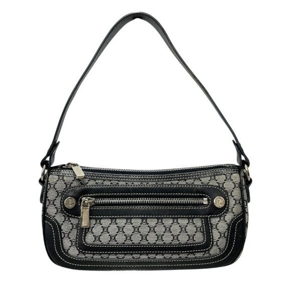 CELINE Black Leather Shoulder Bag - Picture 1 of 12